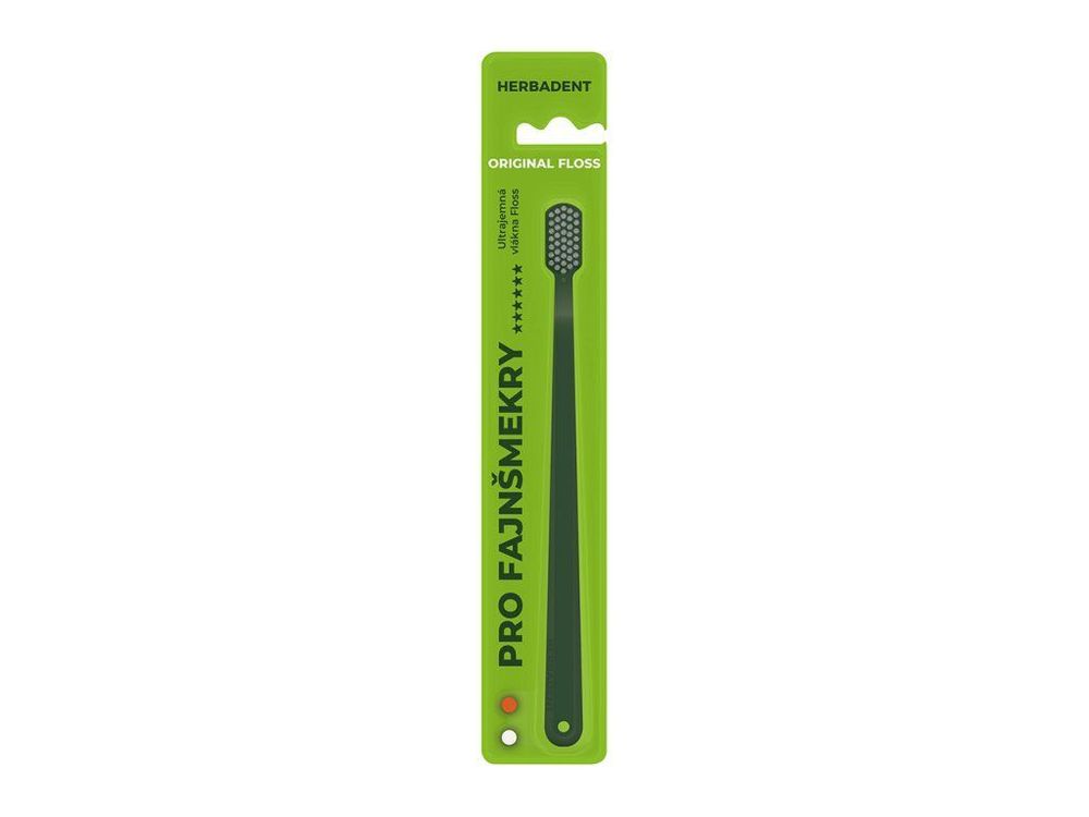 HERBADENT ORIGINAL FLOSS mörkgrön - koniska borst
