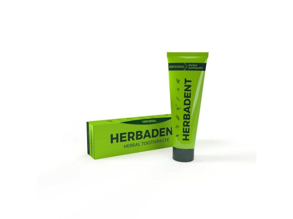 HERBADENT ORIGINAL Örtbaserad tandkräm med fluor 75 g