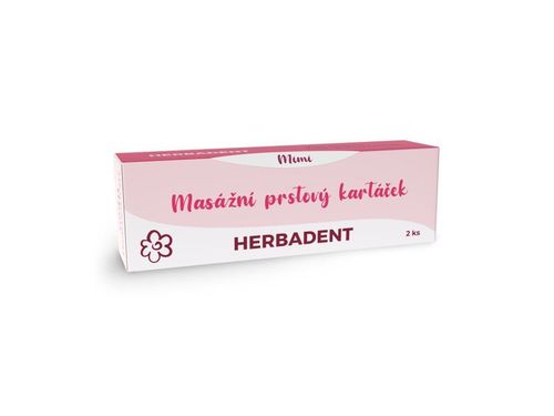 HERBADENT MIMI massagefingerborste i förpackning om 2 st