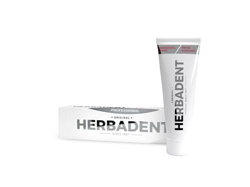 HERBADENT HOMEO PROFESSIONAL Örttandkräm fluor- och mentolfri 100 g